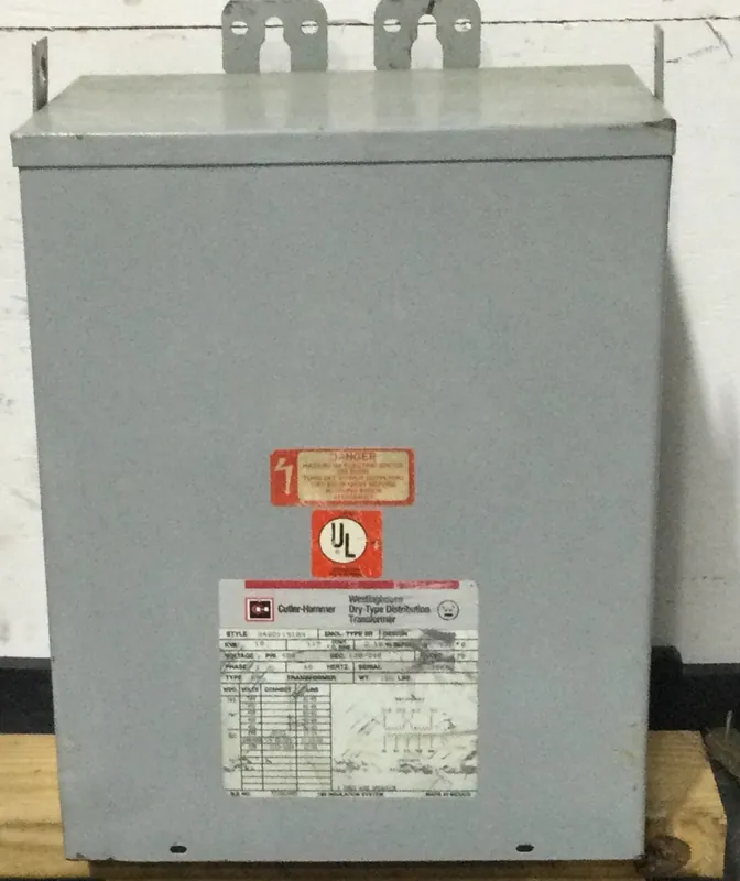 Cutler Hammer/Westinghouse S48D11S10N 10 KVA Dry-Type Distribution Transformer 480 VAC Primary 120/240 VAC Secondary 13" X 16" Money Back Guarantee