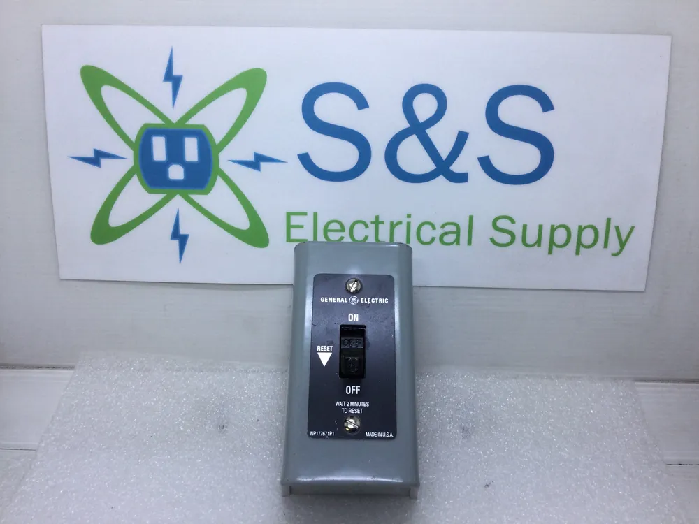 High Quality General Electric Manual Motor Starter 2-Poles 16 Amp AC Toggle Switch 277V Max.