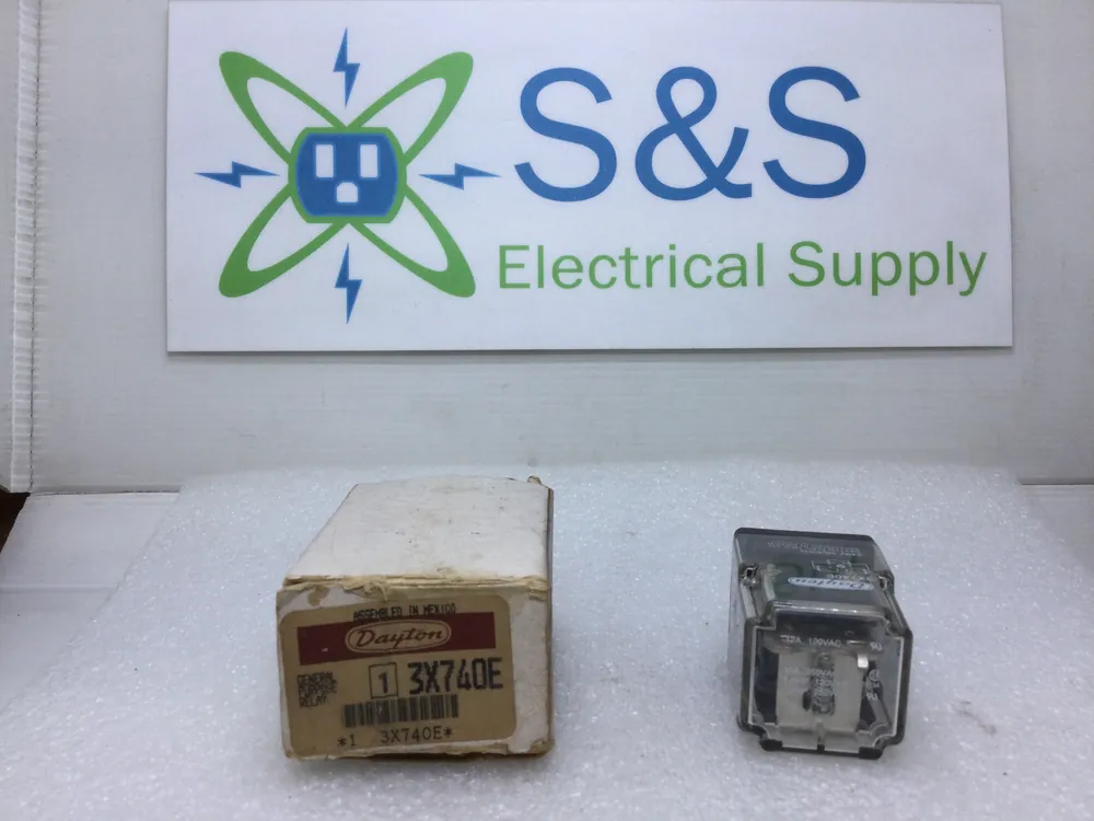 While Supplies Last Dayton 3X740E 8-Pin 12 Amp 120V General Purpose Relay