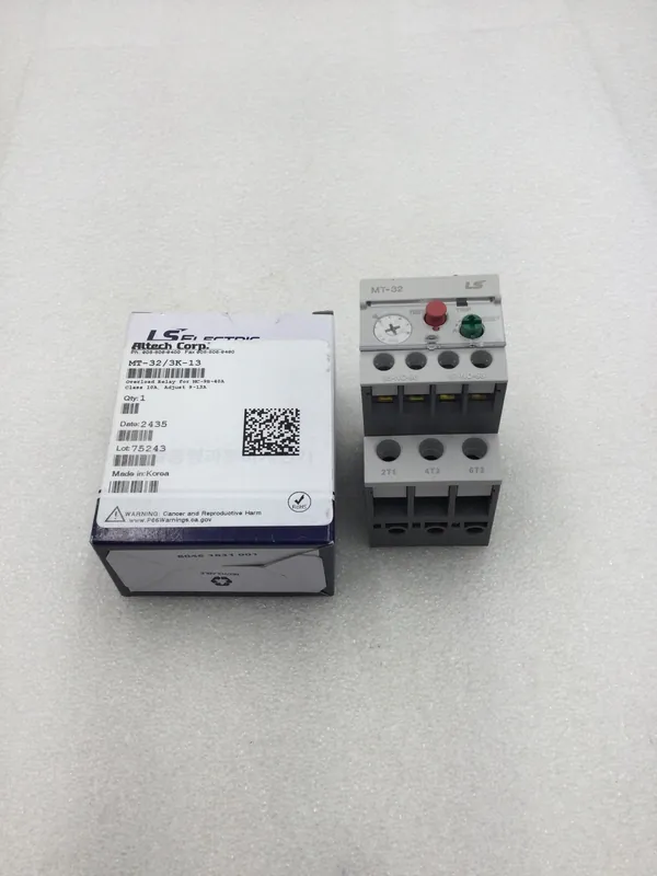 Fast Shipping LS Electric MT-32/3K-13 Thermal Overload Relay 3 Pole 5kA 600 VAC Max Class 10A 9-13 Amp