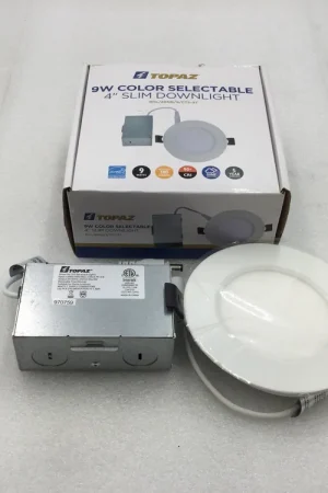 Buy Today Topaz RDL/4RND/9/CTS-97 LED 9 Watt Dimmable Color Selectable 4" Slim Downlight
