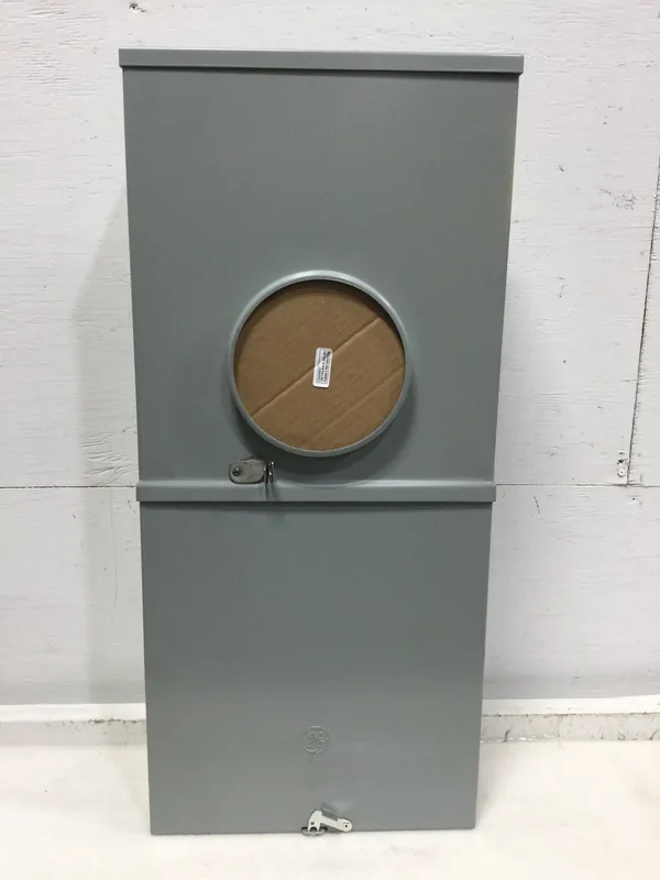 Affordable GE TSMR415CSCUGPP 150 Amp 4-Space 8-Circuit Combination Main Breaker Ready/Ringless Meter Socket Outdoor Load Center with Copper Buss