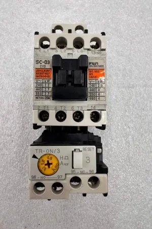Fuji SC-03 (4NCOAO) Magnetic Contactor 200/240 380/440v with Type TR-ON/3 Thermal Overload Relay High Quality