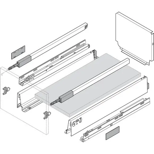 One Day Deal Blum 15in TANDEMBOX Waste & Recycle Set White Blum 356M55B7SAD