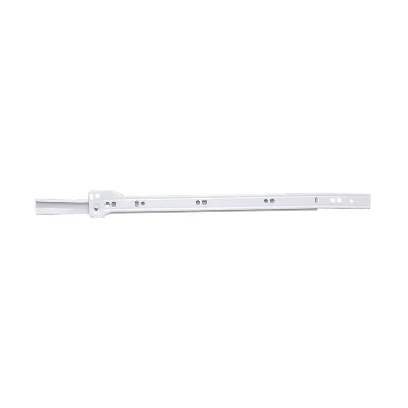 Hot Deal Hickory Hardware 24" Side Mount 75 lb Roller Bearing Slide, 3/4 Extension, White, P1750/24-W