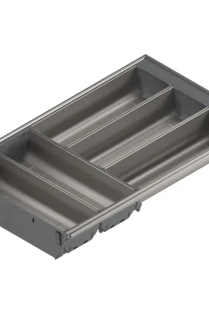 Reduced Price Blum 20" ORGA-LINE Flatware Set for TANDEMBOX Drawer Brushed Stainless/Dust Gray Blum ZSI.500BI3A