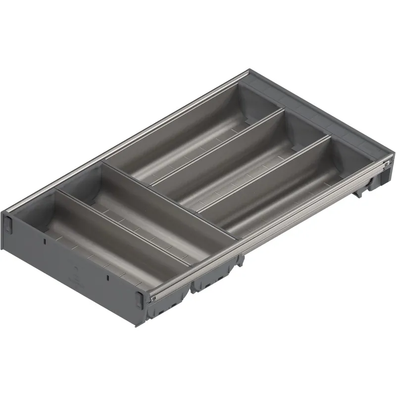 Reduced Price Blum 20" ORGA-LINE Flatware Set for TANDEMBOX Drawer Brushed Stainless/Dust Gray Blum ZSI.500BI3A