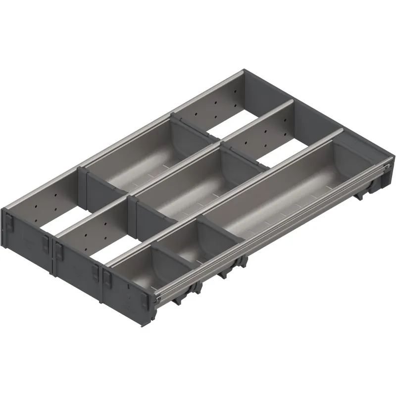 Blum 20" ORGA-LINE Odds and Ends Set for TANDEMBOX Drawer Brushed Stainless/Dust Gray Blum ZSI.500MI3 Secure Checkout