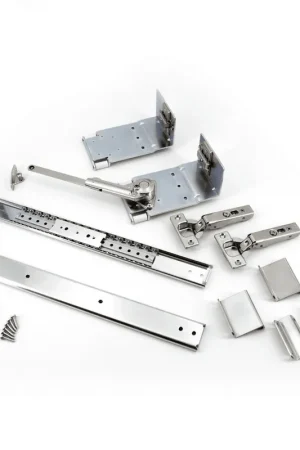 Crafted Sugatsune Double Type Inset Receding Door Mechanism with Soft Close for Doors 13-3/4" H x 11/16"-1-3/16" T IF-H360W-16