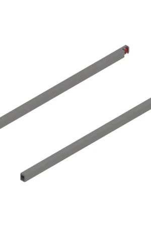 Same Day Shipping Blum MERIVOBOX 22" Longside Gallery Rail Set Matte Indium Gray Blum ZR4.550RS.E