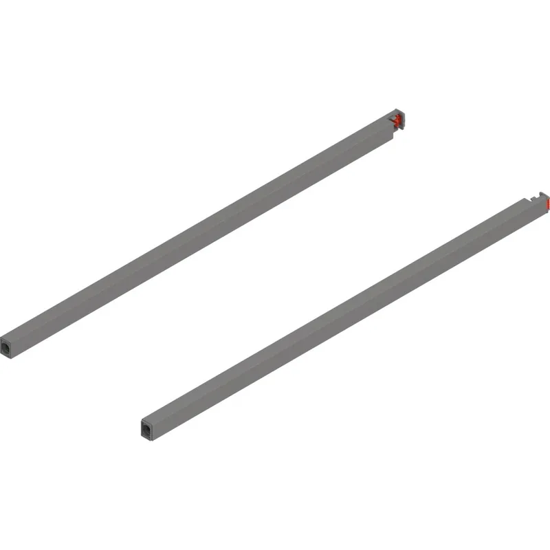 Same Day Shipping Blum MERIVOBOX 22" Longside Gallery Rail Set Matte Indium Gray Blum ZR4.550RS.E