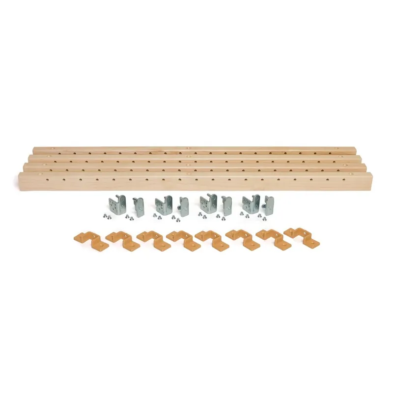 Save Now X-Bracket/Pilaster Kit 4 Pilasters/8 Brackets 1-1/4" x 27-1/8" Maple Century Components SIGXB250N