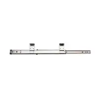 Viral KV 8150P 18, 18in 75inlb Side Mount ball Bearing 3/4 Ext Drawer Slide, Anochrome, Polybag, Knape and Vogt