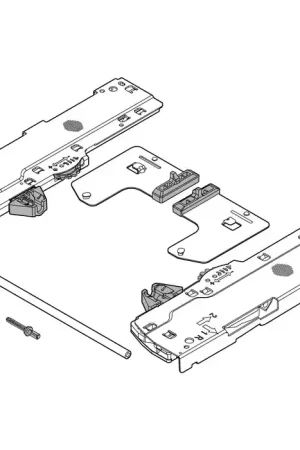Premium Blum MOVENTO TIP-ON BLUMOTION Set for 769R5337MB for Waste Recycle Set Blum T60L7570B