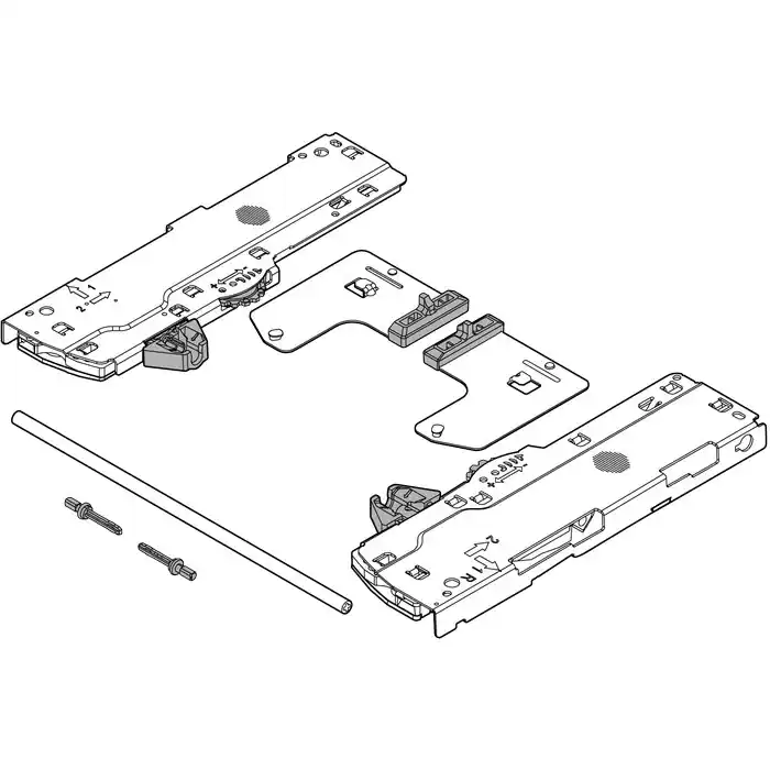 Premium Blum MOVENTO TIP-ON BLUMOTION Set for 769R5337MB for Waste Recycle Set Blum T60L7570B