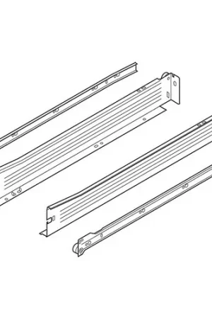 Next Day Delivery Blum 14in METABOX 320N Slide 2in Side Height 3/4 Ext Blum 320N3500C15