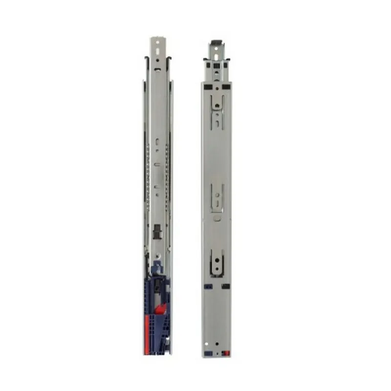 Weekend Sale KV 8455FM 22" Side Mount 1" Overtravel Soft Close Drawer Slide Anochrome Bulk-10 Sets, Knape and Vogt 8455FMB 22