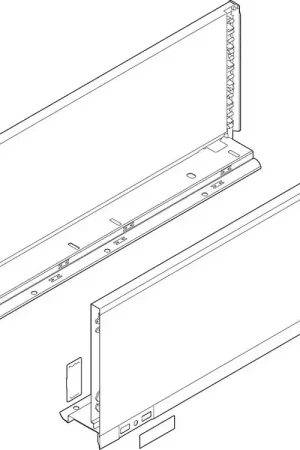 Free Shipping Blum LEGRABOX 24" C Height (7") Drawer Profile BLUMOTION Orion Gray Blum 770C6002S