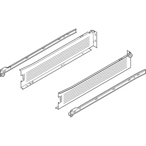 Blum 18in METABOX 320M Slide 4in Side Height 3/4 Ext Blum 320M4500C15 Latest