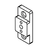 Bainbridge 3605WH-22, 3/8 Drawer Slide Spacer, White Crafted