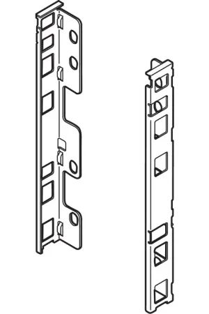 Next Day Delivery Blum LEGRABOX C Height (7") Rear Fixing Bracket Set Left Hand & Right Hand Orion Gray Blum ZB7C000S