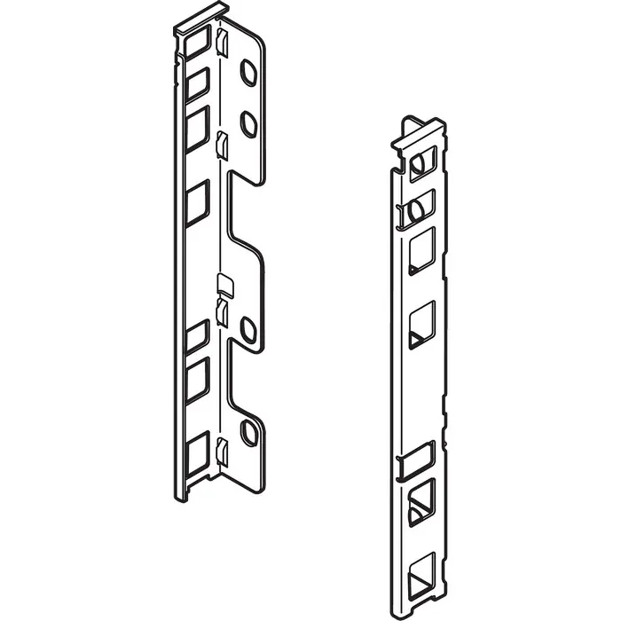 Next Day Delivery Blum LEGRABOX C Height (7") Rear Fixing Bracket Set Left Hand & Right Hand Orion Gray Blum ZB7C000S