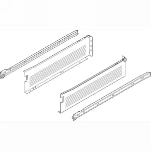 Best Choice Blum 16" METABOX 320K Slide 4-5/8" Height 3/4 Extension Soft-Close Blum 320K4000C15