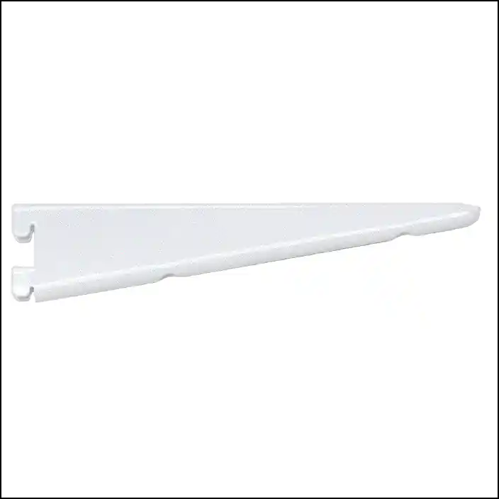 12-1/2" Premier Heavy Duty Double Slotted Shelf Bracket White WE Preferred B01-56121-WH4 While Supplies Last