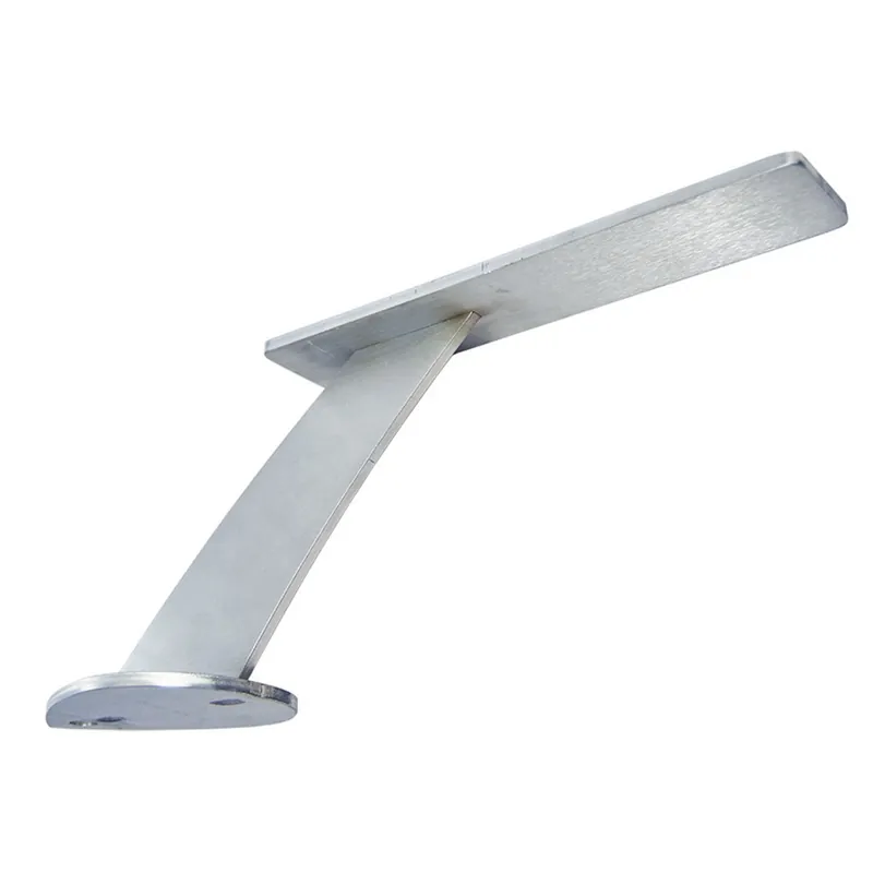 10" x 2" x 6" Perrine Counter Mounted Bar Support Stainless Federal Brace 31504 Budget