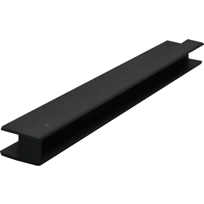 Free Delivery 90-Degree Plastic Corner Brackets 16" L Black JJM Solutions H-313-002-BK