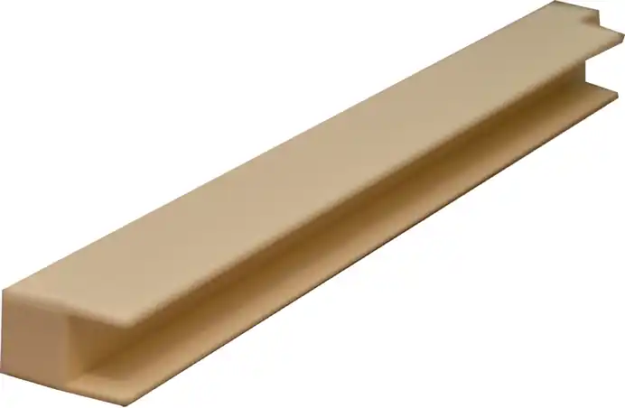 90-Degree Plastic Corner Brackets 16" L Almond JJM Solutions H-313-002-CCAL Sale