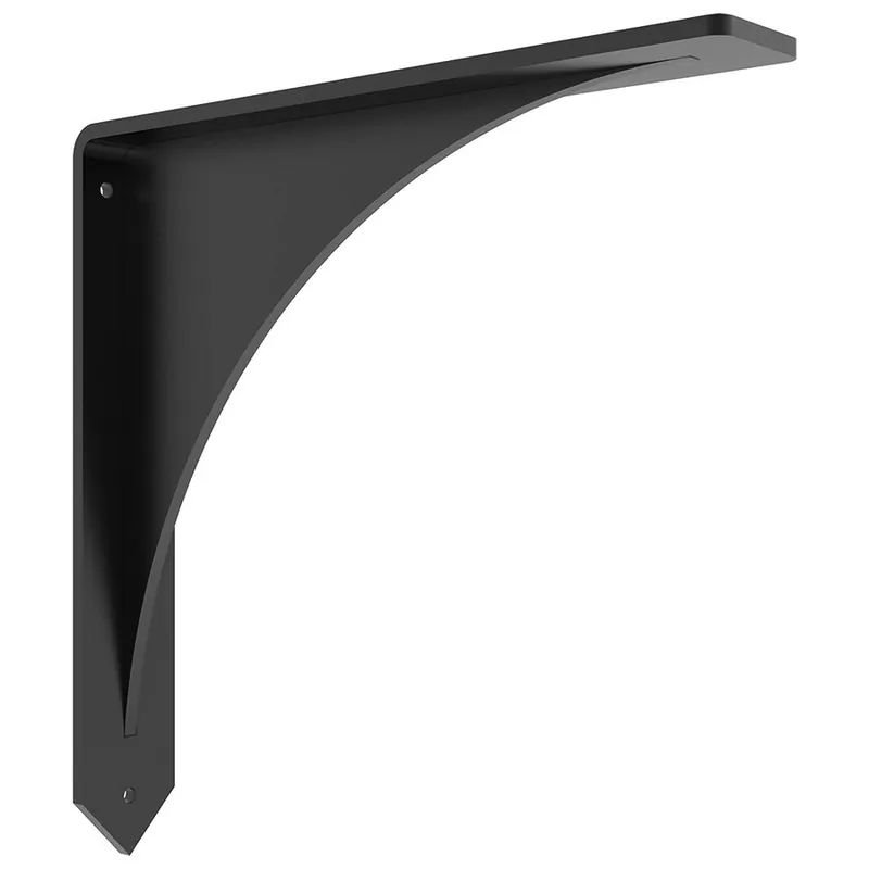 Exclusive 10" x 2" x 10" Arrowwood Granite Countertop Bracket Flat Black Federal Brace 31026