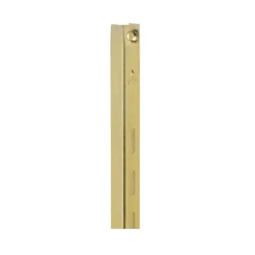 80 Series 72" Single Slotted Shelf Standard Brass Knape and Vogt 80 BR 72 Final Sale