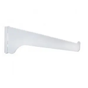 Brand New 180 Series 16" Single Slotted Shelf Bracket White Knape and Vogt 180 WH 16