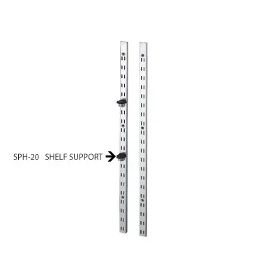 Sugatsune 72" Double Slotted Shelf Standard Satin Stainless Steel SPH-1820 Editor’s Pick