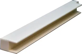 Hot Deal 90-Degree Plastic Corner Bracket 16" L White JJM Solutions H-313-002-WH