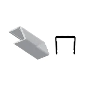 8' Aluminum Shelf Stiffener Anodized Aluminum Paramount Extrusions 6732-8A Limited Edition