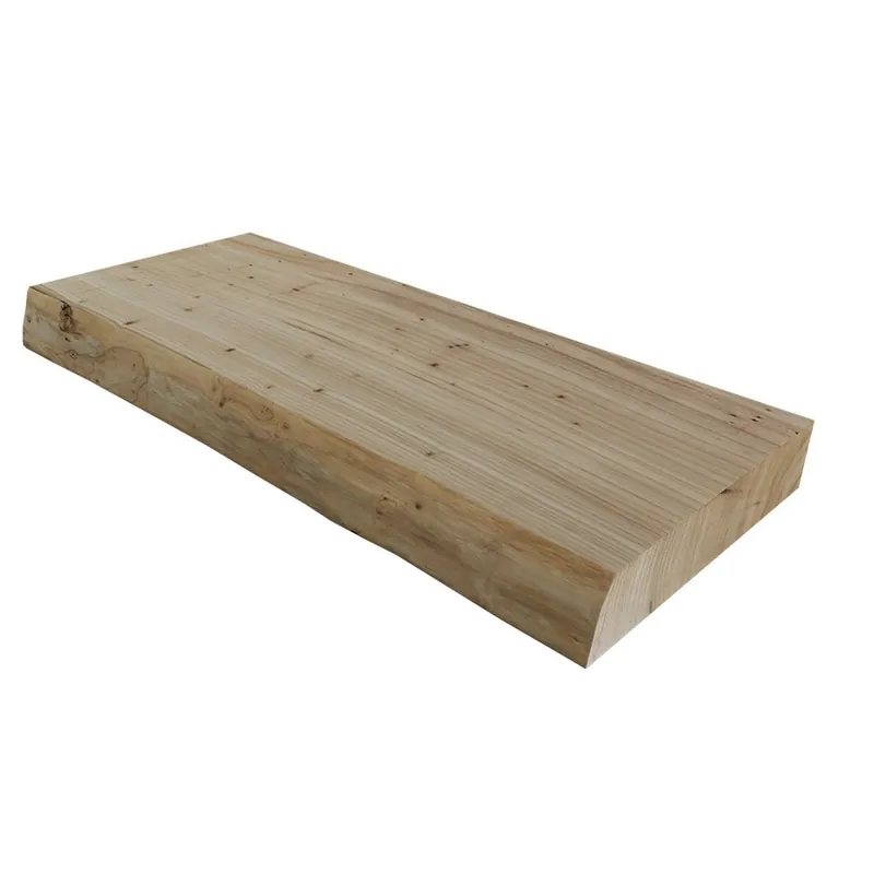 Warranty Included 12" x 24" x 2" Live Edge Elm Floating Shelf Kit Federal Brace FB-09098