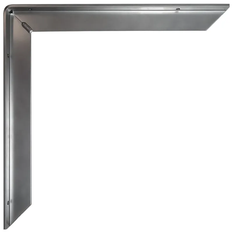 Seasonal Sale WE Preferred 12" Aluminum Counter & Support Bracket Powder Coat Chrome 2/Pack