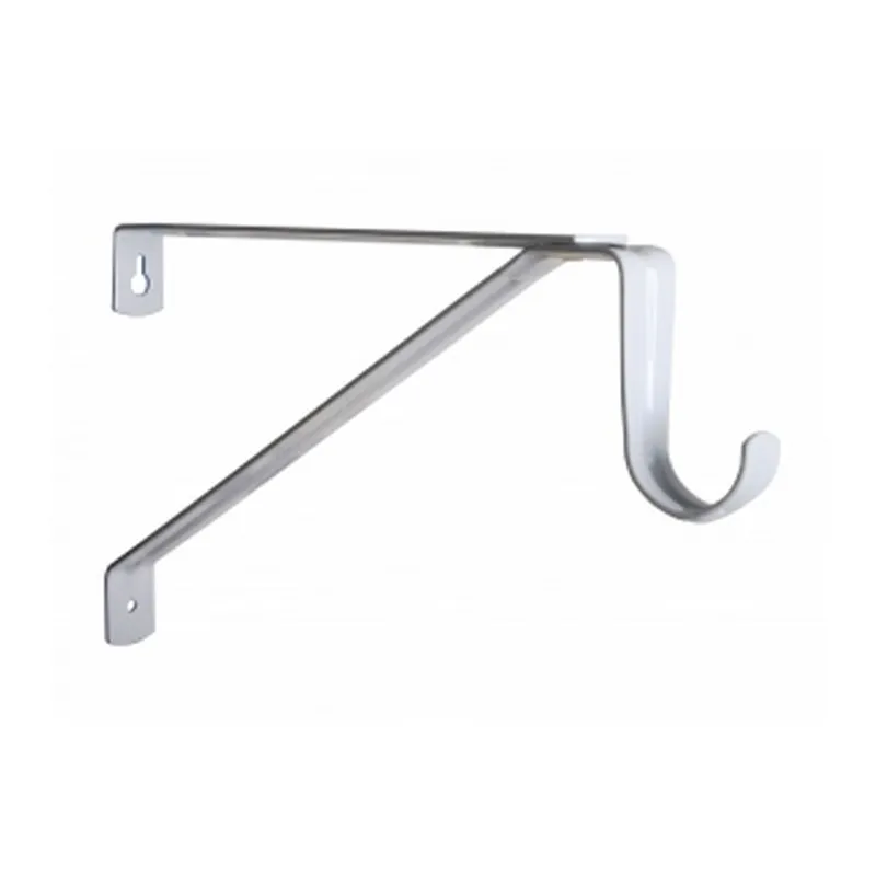 Closet Rod and Shelf Bracket 11" Long White Knape and Vogt 1194 WH Premium
