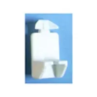 Modern Bainbridge 3227WH-62 Bulk-1000, 5mm Bore, Plastic Shelf Support with Locking Dual Peg for Use with 3/4 Shelves, White