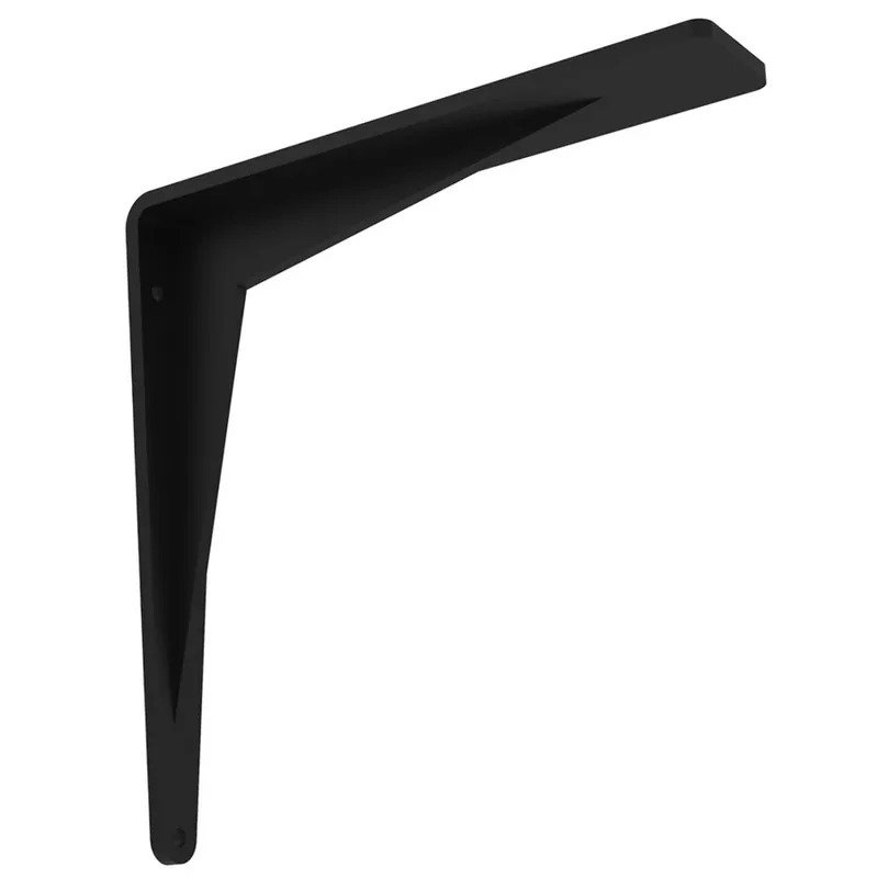 Fresh Stock Chevron Countertop Support Bracket 18" x 2" x 18" Flat Black Federal Brace 40466
