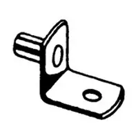Time-Limited WE Preferred BA1610PB 1/4 Bore Bulk-1000, Metal Shelf Support, L-Shaped, Brass