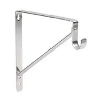 Closet Rod and Shelf Bracket Bracket 12-1/2"x 10-7/8" Polished Chrome Lavi Industries LB-10-8150A Premium