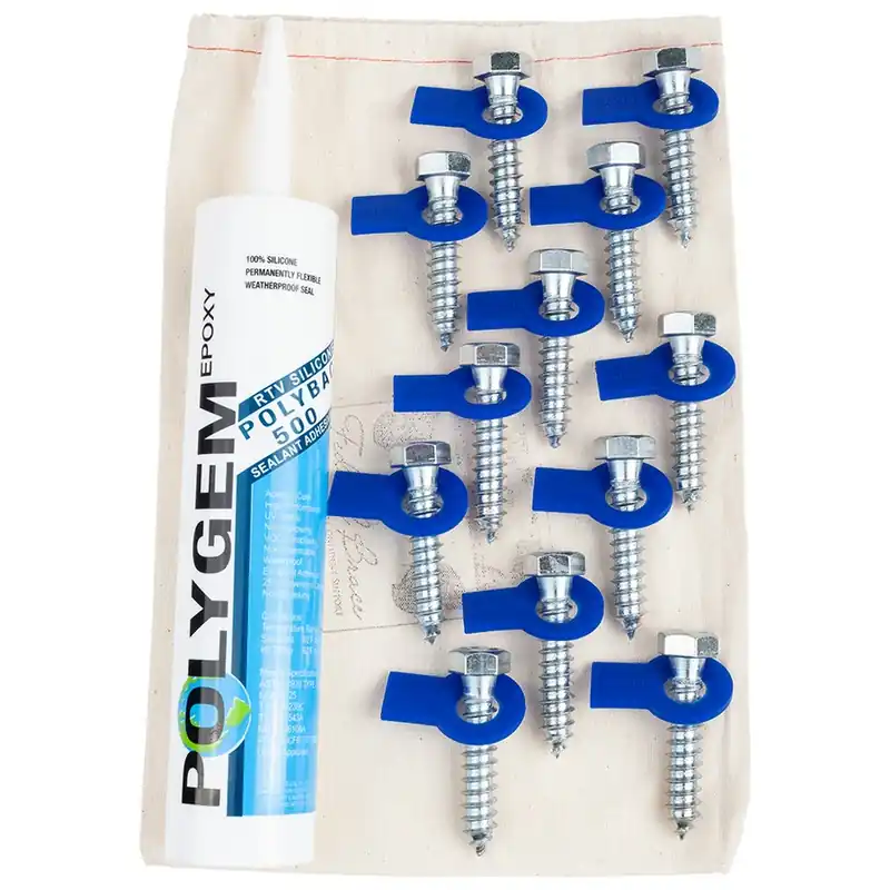 Hassle-Free Returns Standard Brace Fastener Kit Zinc Federal Brace 39973
