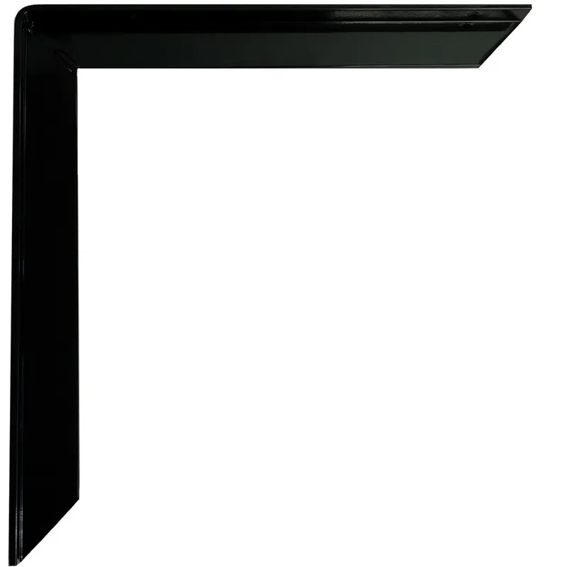 Get Yours WE Preferred 24" Aluminum Counter & Support Bracket Powder Coat Black 2/Pack