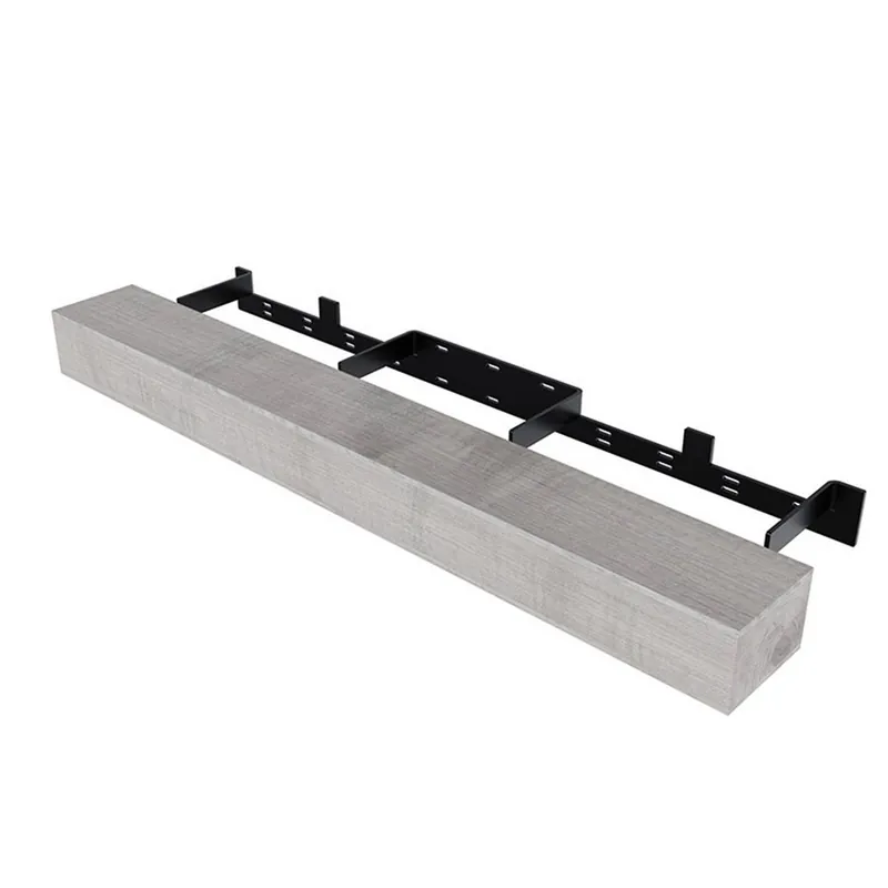 Time-Limited 48" x 6" Floating Fireplace Mantel Kit Victorian Grey Federal Brace FB-08028