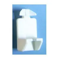 Bainbridge 3227WH-32, 5mm Bore, Plastic Shelf Support with Locking Dual Peg for Use with 3/4 Shelves, White, 100-Pack Premium