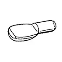 Next Day Delivery WE Preferred BA1206BN 1/4 Bore Bulk-1000, Metal Shelf Support, Spoon Shaped, Nickel