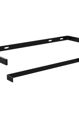 Place Order 31-3/4" x 8" Extra Large Low Profile Floating Shelf Bracket Black Federal Brace 165250